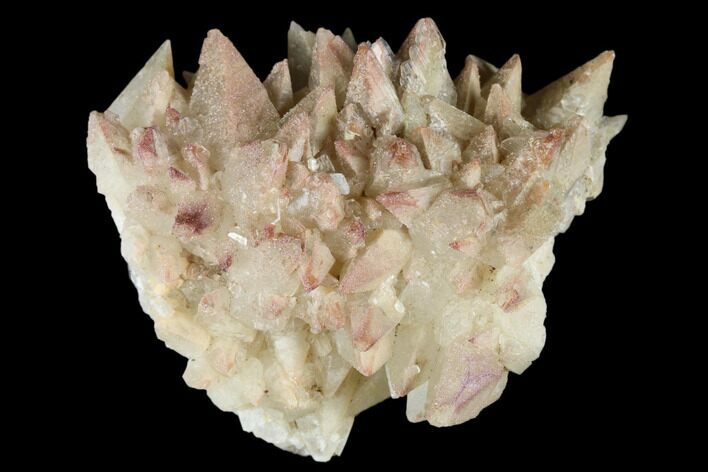 Calcite Crystal Cluster with Pink/Purple Fluorite (New Find) -China #177572